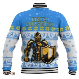 Gold Coast Titans Christmas Custom Baseball Jacket - Special Ugly Christmas Baseball Jacket
