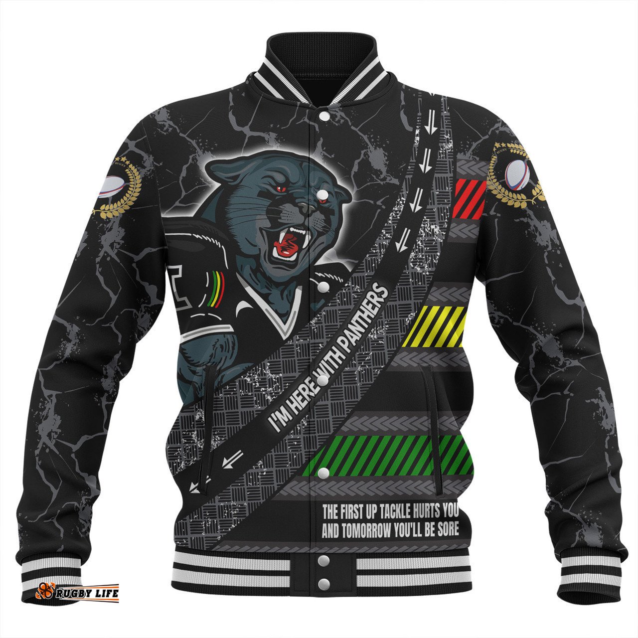 Penrith Panthers Baseball Jacket - Theme Song For Rugby With Sporty Style