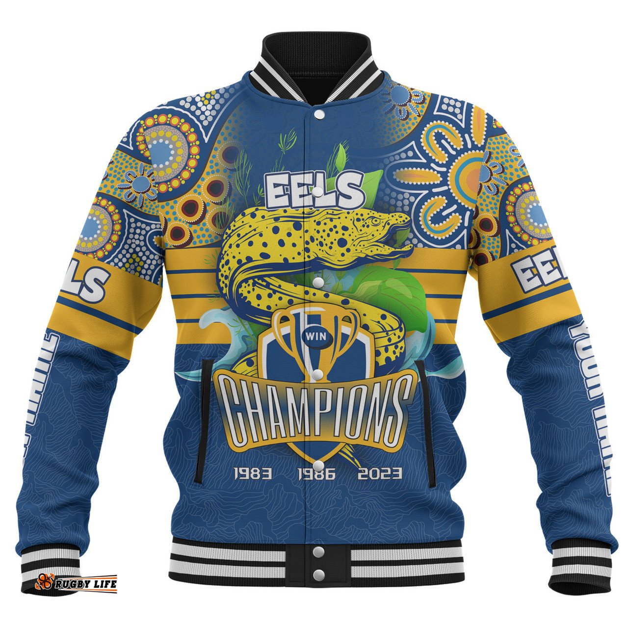 Parramatta Eels Sport Baseball Jacket - Custom Talent Win Games But Teamwork And Intelligence Win Championships With Aboriginal Style