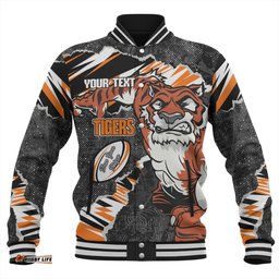 Wests Tigers Baseball Jacket - Theme Song