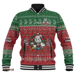 South Sydney Rabbitohs Custom Baseball Jacket - Chrissie Spirit Baseball Jacket