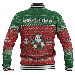 South Sydney Rabbitohs Custom Baseball Jacket - Chrissie Spirit Baseball Jacket