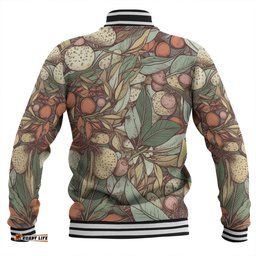 Australia Gumtree Baseball Jacket - Australian Native Plants Baseball Jacket