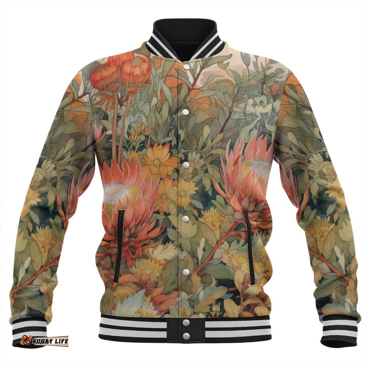 Australia Waratah Baseball Jacket - Australian Waratahs Baseball Jacket