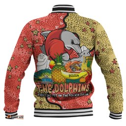 Redcliffe Dolphins Custom Baseball Jacket - Australian Big Things Baseball Jacket