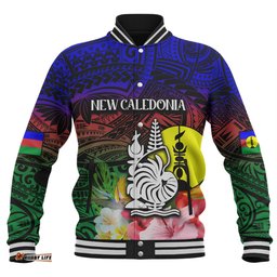 Amazing Aussie Australia South Sea Islanders I'm New Caledonian In Polynesian Style With Tropical Hibiscus Flowers Baseball Jacket