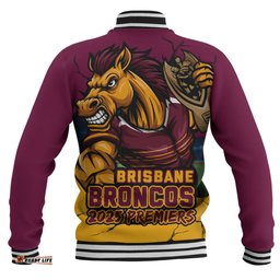 Amazing Aussie Brisbane Broncos Unleash Power In The Ultimate Battle Baseball Jacket