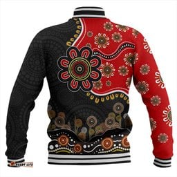 Amazing Aussie Australia Aboriginal Dot Art In My Heart Baseball Jacket