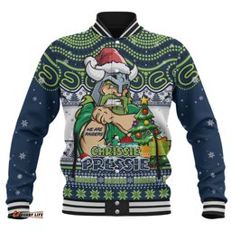 Amazing Aussie Canberra Raiders Aussie Ugly Christmas For Die Hard Fan Supporters Baseball Jacket