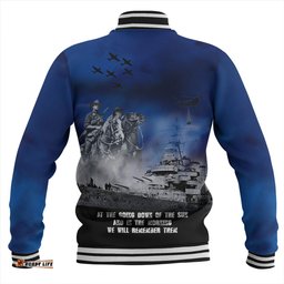 Amazing Aussie Australia Remember All The Battles Fought Blue Baseball Jacket