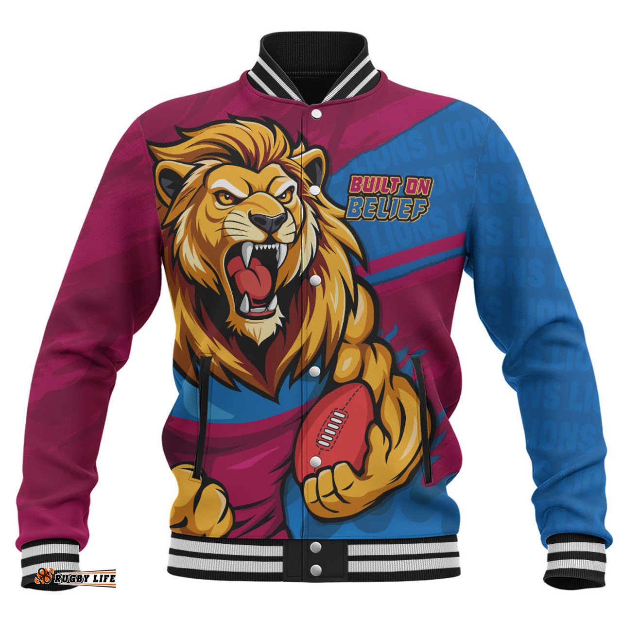 Amazing Aussie Brisbane Lions Defend The Pride Baseball Jacket