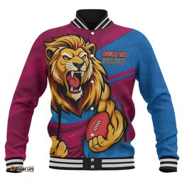 Amazing Aussie Brisbane Lions Defend The Pride Baseball Jacket