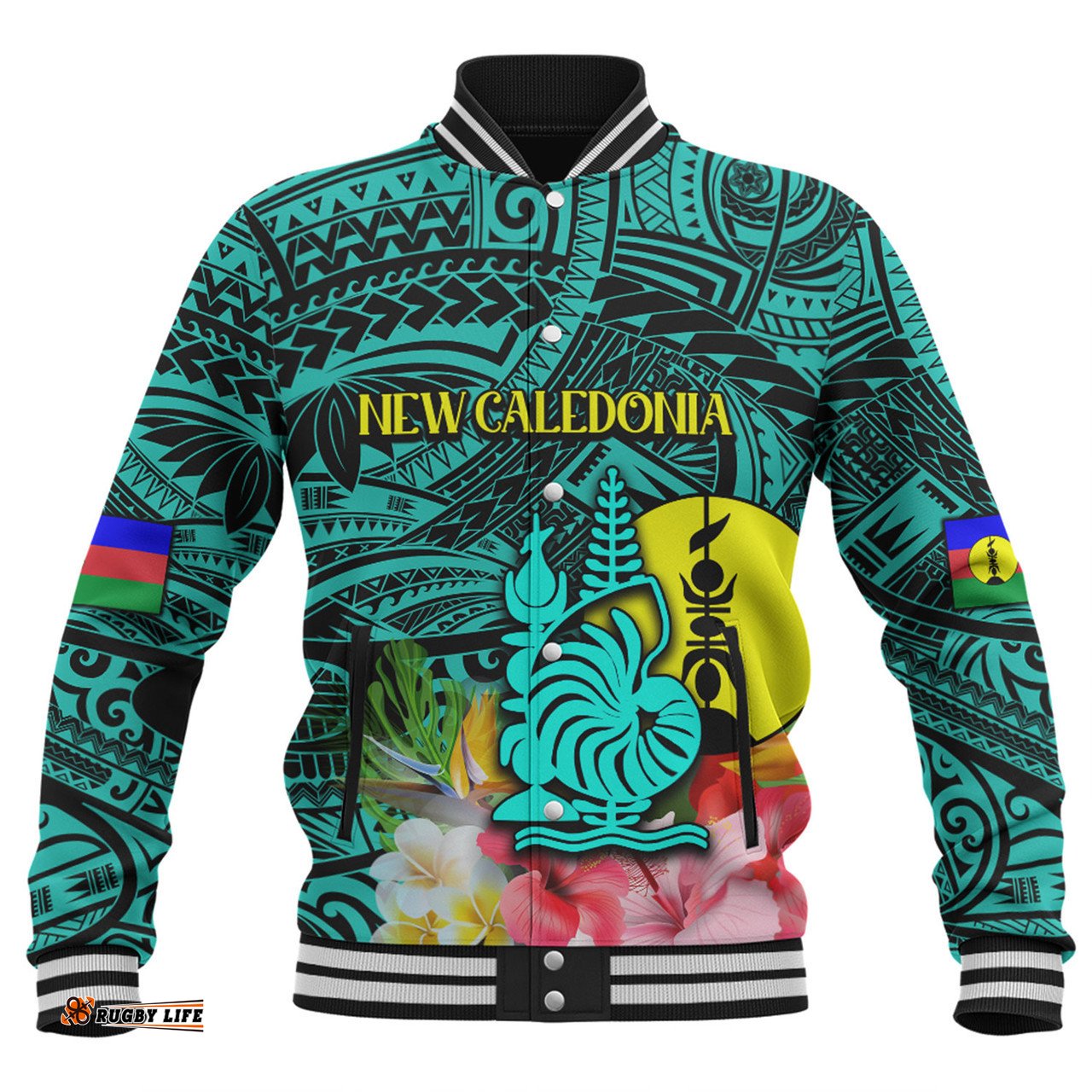 Amazing Aussie Australia South Sea Islanders I'm New Caledonian With Polynesian Tropical Style Baseball Jacket