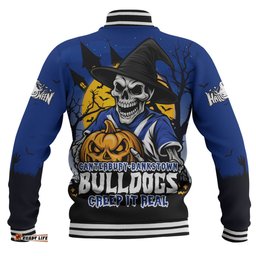 Amazing Aussie Canterbury Bankstown Bulldogs Dark Moon Rugby Halloween Battle Edition Baseball Jacket