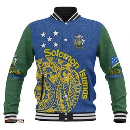 Amazing Aussie Australia South Sea Islanders Proud To Be Solomon Islander In Polynesian Pattern Inspired Baseball Jacket