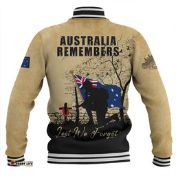 Amazing Aussie Australia Anzac Day Brothers In Arms Gallipoli Remembrance Baseball Jacket