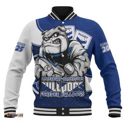 Amazing Aussie Canterbury Bankstown Bulldogs Battle For Glory Rugby Finals Edition Baseball Jacket