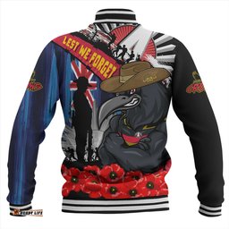 Amazing Aussie Adelaide Crows Anzac Day Honor United In Spirit Baseball Jacket