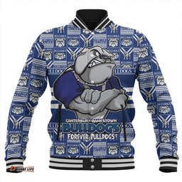 Amazing Aussie Canterbury Bankstown Bulldogs Champion���s Pride Comic Style Baseball Jacket