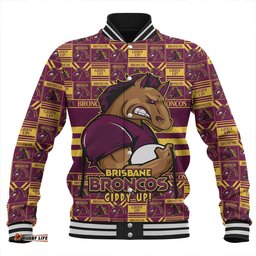 Amazing Aussie Brisbane Broncos Champion���s Pride Comic Style Baseball Jacket
