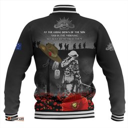 Amazing Aussie Australia Anzac Day Australian Army Memorial Baseball Jacket