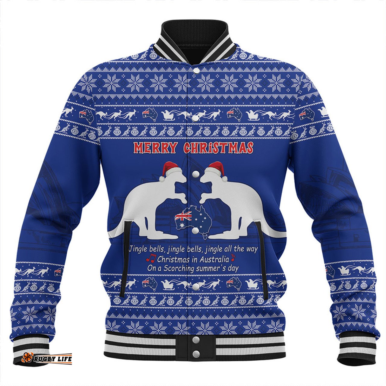 Amazing Aussie Australia Scorching Australia Christmas Baseball Jacket
