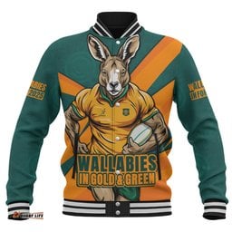 Amazing Aussie Aussie Wallabies Aboriginal Strength Wear Wallabies Rugby Edition Orange Baseball Jacket