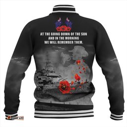 Amazing Aussie Australia Anzac Day Guardian Of The Seas Lest We Forget Baseball Jacket