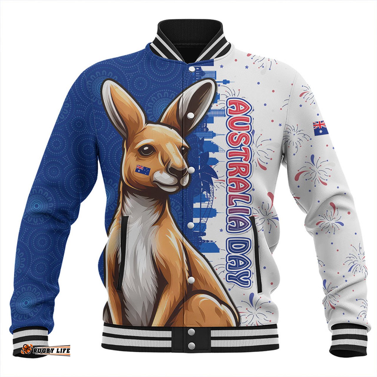 Amazing Aussie Australia Australia Day Spirit Kangaroo Design Baseball Jacket