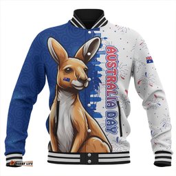 Amazing Aussie Australia Australia Day Spirit Kangaroo Design Baseball Jacket