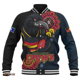 Amazing Aussie Adelaide Crows Power Through Generations NAIDOC Edition Baseball Jacket