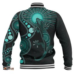 Amazing Aussie Australia Turquoise Dreaming Gecko Spirit Baseball Jacket