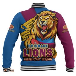 Amazing Aussie Brisbane Lions Australian Football Finals Premiership Spirit Baseball Jacket