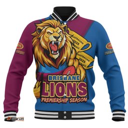 Amazing Aussie Brisbane Lions Australian Football Finals Premiership Spirit Baseball Jacket