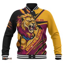 Amazing Aussie Brisbane Lions Battlefield Glory Gear Baseball Jacket