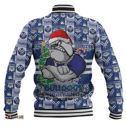 Amazing Aussie Canterbury Bankstown Bulldogs Merry Ugly Christmas Comic Style Baseball Jacket