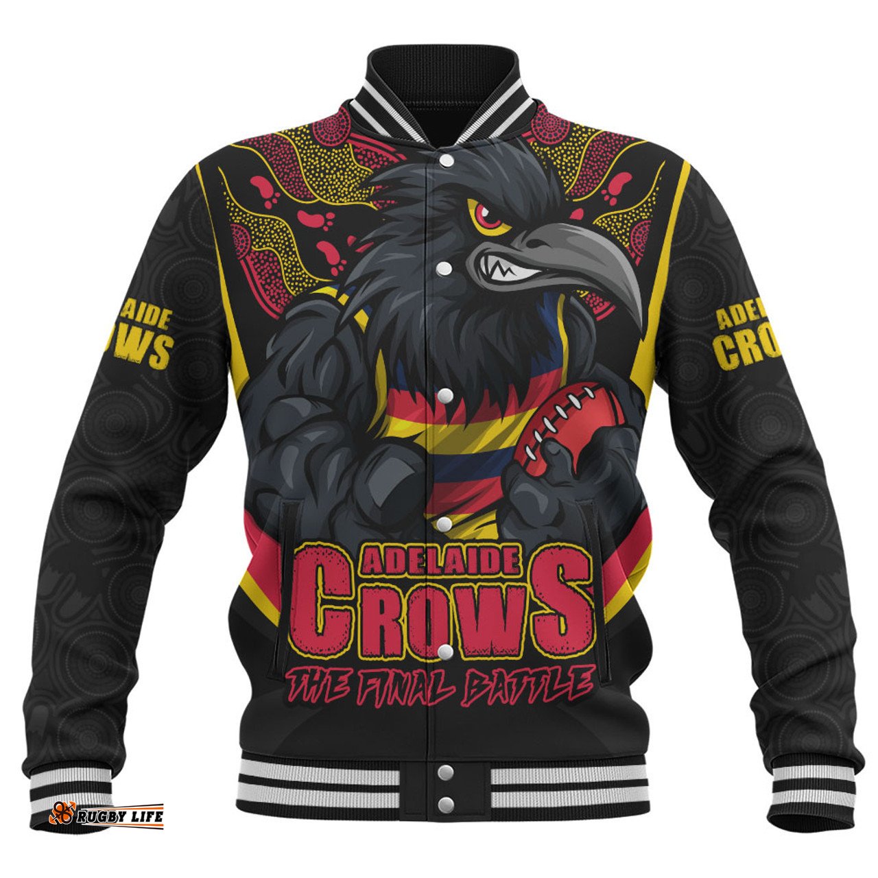 Amazing Aussie Adelaide Crows Final Clash Battle Edition Baseball Jacket