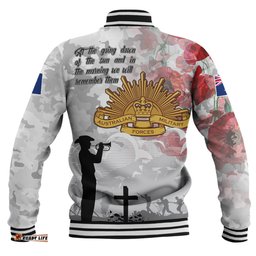 Amazing Aussie Australia We Will Remember Them Anzac Day Baseball Jacket