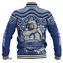 Amazing Aussie Canterbury Bankstown Bulldogs Aboriginal Inspired Tough Fan Rugby For Life Ver 2.0 Baseball Jacket