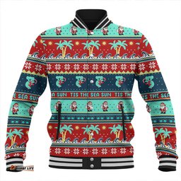 Amazing Aussie Australia Sunny Christmas By The Sea Red Baseball Jacket