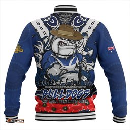 Amazing Aussie Canterbury Bankstown Bulldogs Ripped Legacy Of The Game The ANZAC Spirit Lives On Baseball Jacket