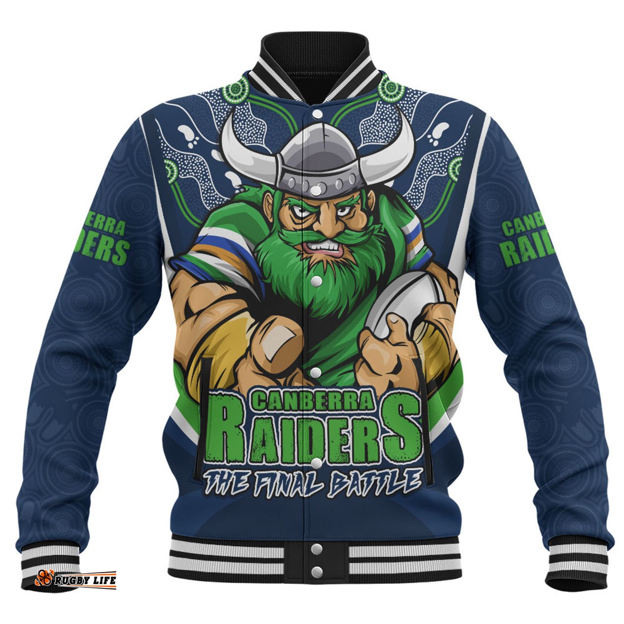 Amazing Aussie Canberra Raiders Final Clash Battle Edition Baseball Jacket