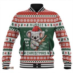 Amazing Aussie Australia Merry Christmas Spirit Koala Edition Baseball Jacket