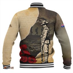 Amazing Aussie Australia Anzac Day Lest We Forget Letters From The Battlefield Baseball Jacket