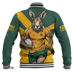 Amazing Aussie Aussie Wallabies Aboriginal Strength Wear Wallabies Rugby Edition Yellow Baseball Jacket