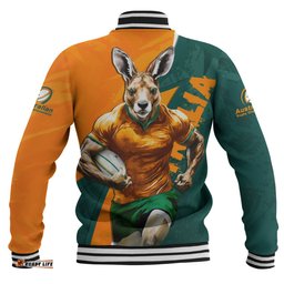 Amazing Aussie Aussie Wallabies Australian Roar The Rugby Championship Battle Orange Baseball Jacket