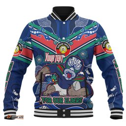 Amazing Aussie New Zealand WarriorsNaidoc Week Custom For Our Elders Home Jersey Jacket Baseball Jacket