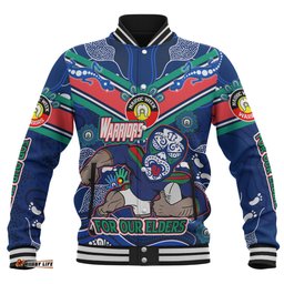 Amazing Aussie New Zealand WarriorsNaidoc Week Custom For Our Elders Home Jersey Jacket Baseball Jacket