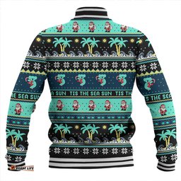 Amazing Aussie Australia Sunny Christmas By The Sea Black Baseball Jacket