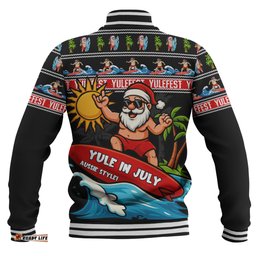 Amazing Aussie Australia Santa's Yule Wave Ride Baseball Jacket